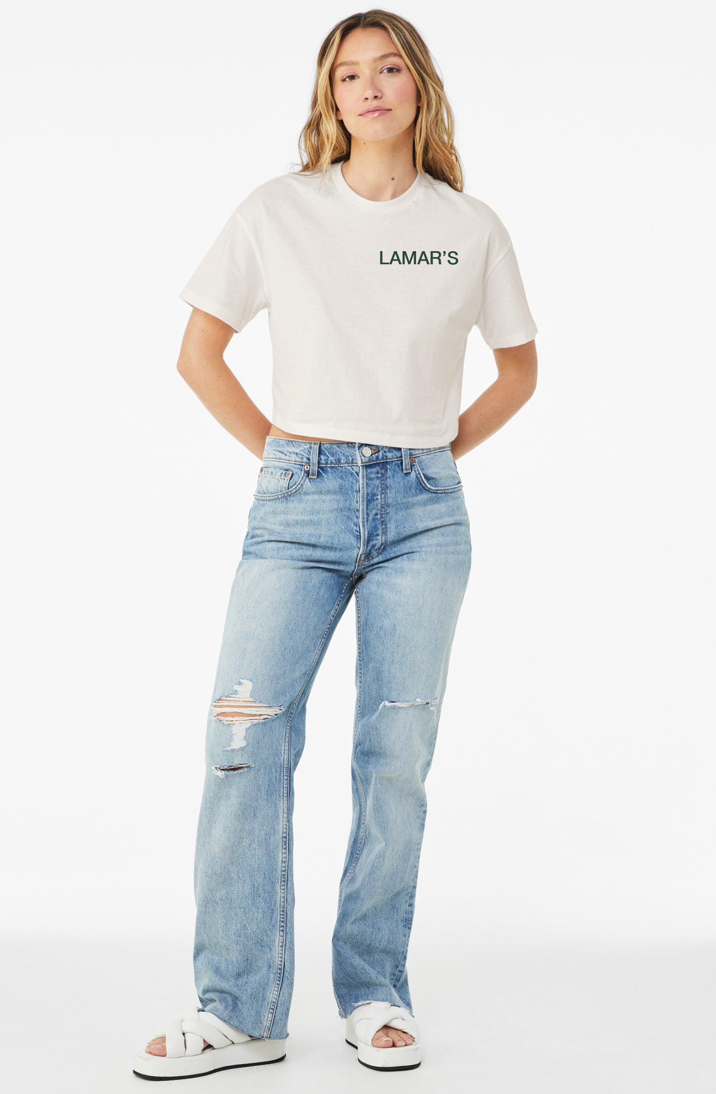 White Unisex Lamar's T-Shirt