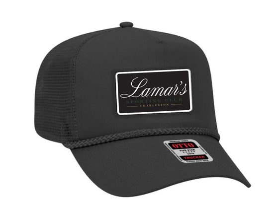 Lamar's Patch Trucker Hat - Black